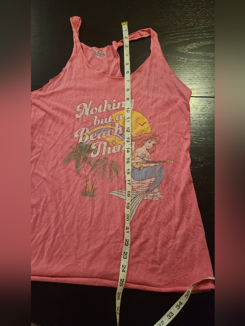#20 Disney's the Little Mermaid Ariel Hot Topic Pink Tank Beach Thing, Medium - Picture 5 of 5